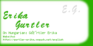 erika gurtler business card